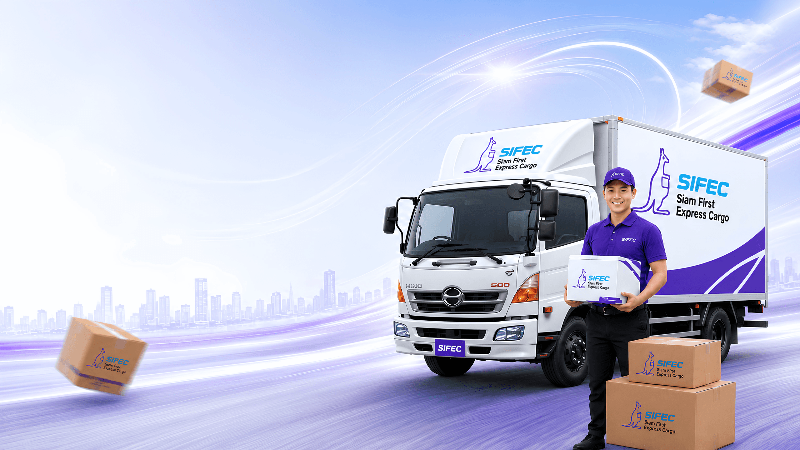 Siam First Express Cargo delivery truck